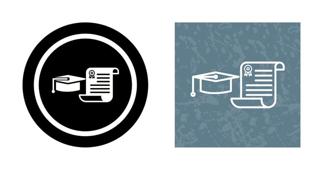 Unique Graduation Vector Icon