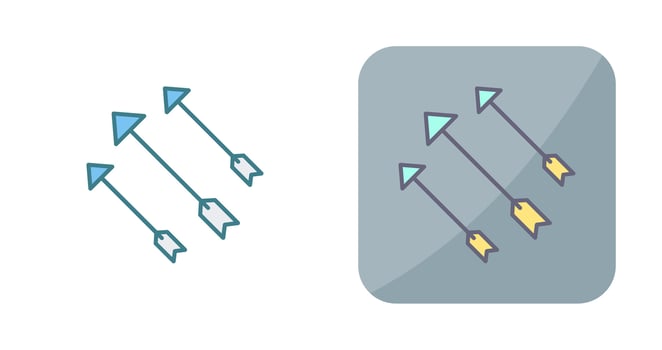 Unique Arrows Vector Icon