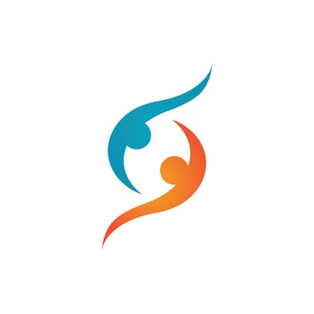 Human character logo sign vector