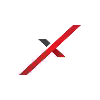 X Letter Logo Template vector icon