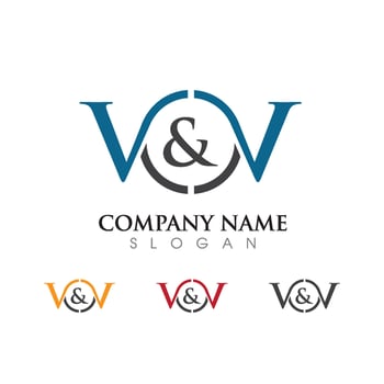 V Letter Logo Template vector