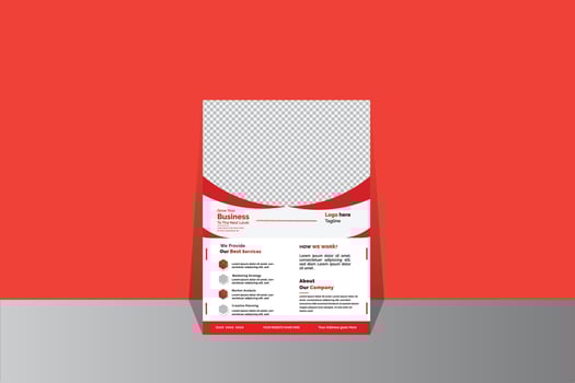 Creative Business flyer template design for a digital marketing company or agency vector