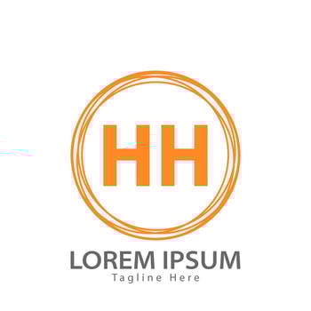 letter HH logo. HH logo design vector illustration for creative company, business, industry. Pro vector