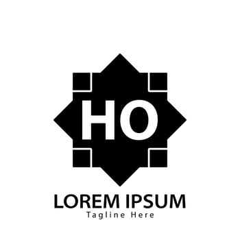 letter HO logo. HO logo design vector illustration for creative company, business, industry. Pro vector