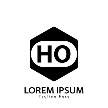 letter HO logo. HO logo design vector illustration for creative company, business, industry. Pro vector