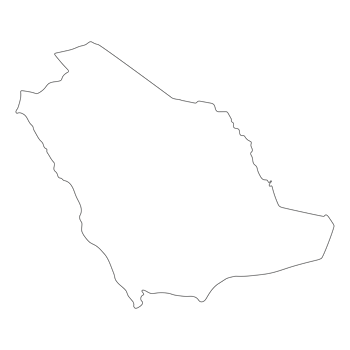 Saudi Arabia map. Map of Saudi Arabia in high details on white color png