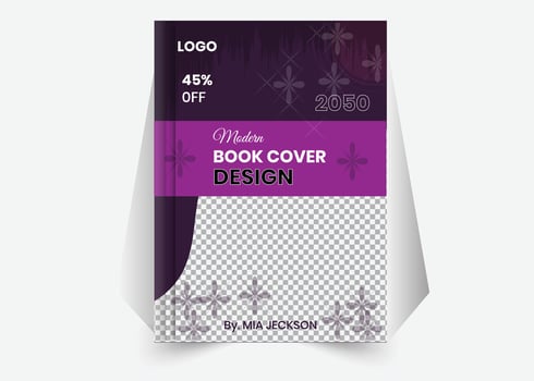 Creative Book Cover Template vector