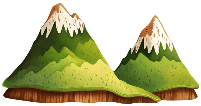 Mountain landscape. Generative AI. png