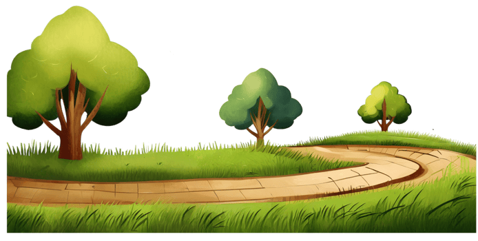 Road landscape. Generative AI. png