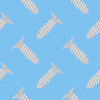screw seamless pattern flat design vector illustration. pile screws seamless pattern