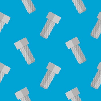 screw seamless pattern flat design vector illustration. pile screws seamless pattern