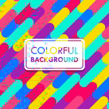 Colorful Round Line Shapes Abstract Background Vector Illustration