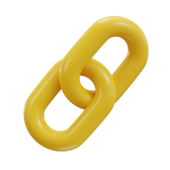chain link backlink link icon 3d render png