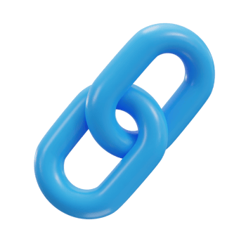 chain link backlink link icon 3d render png
