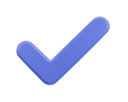 check mark 3d icon illustration png