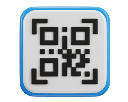 qr code scanning payment qr code 3d icon png