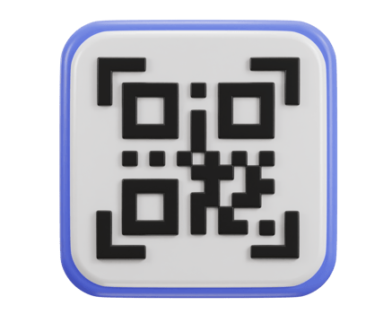 qr code scanning payment qr code 3d icon png