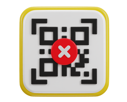 qr code scanning payment error qr code 3d icon png