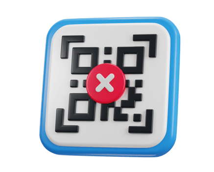 qr code scanning payment error qr code 3d icon png