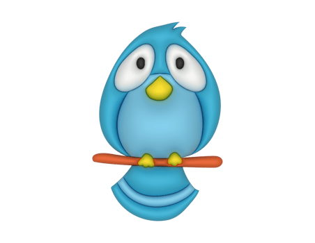 blue bird on a branch with a stick png