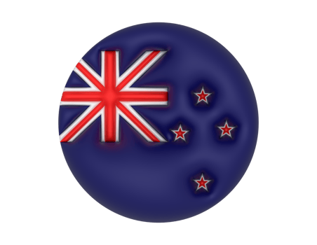 new zealand flag in a sphere png