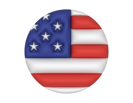 an american flag in a circle on transparent background png
