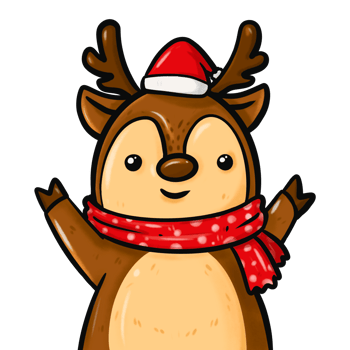 Reindeer for Christmas elements png
