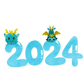 End of the year to welcome 2024 png