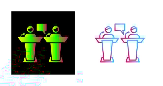 Debate Vector Icon