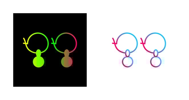 Earrings Vector Icon