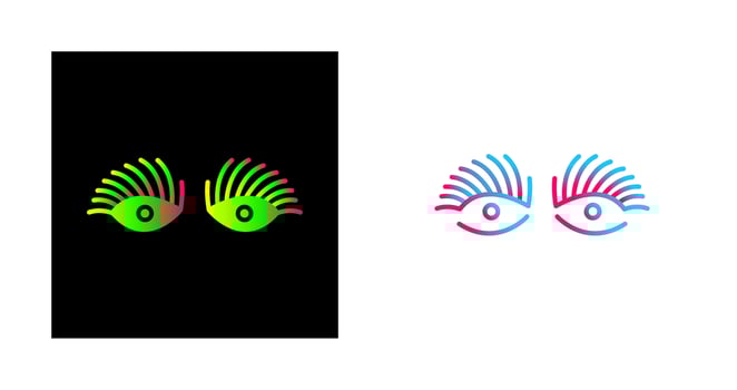Longlashes Vector Icon