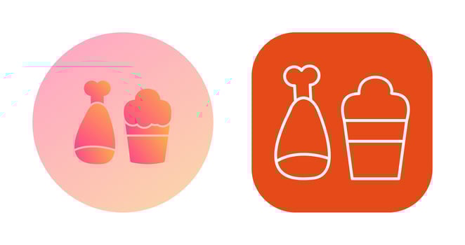 Food and Beer Vector Icon