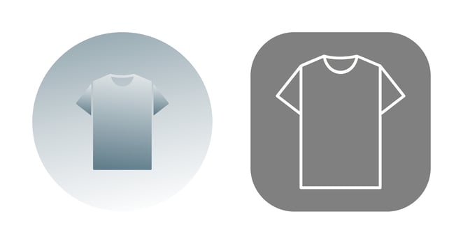 Plain T Shirt Vector Icon