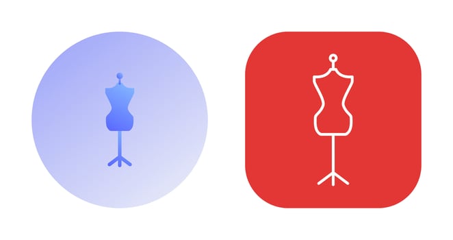 Dress Holder Vector Icon
