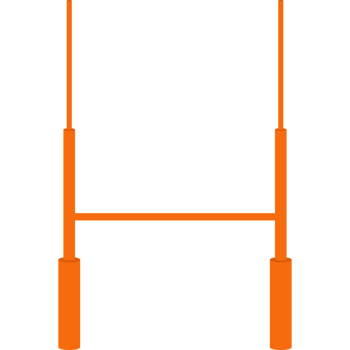 American Football Goal Posts Illustration PNG Transparent