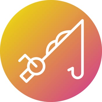 Fishing Vector Icon Design Illustration