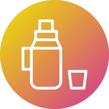Thermos Vector Icon Design Illustration