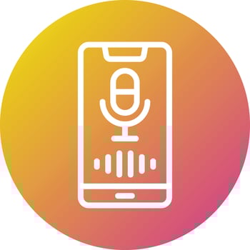 Voice Assistant Vector Icon Design Illustration