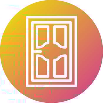 Door Vector Icon Design Illustration
