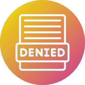 Denied Vector Icon Design Illustration