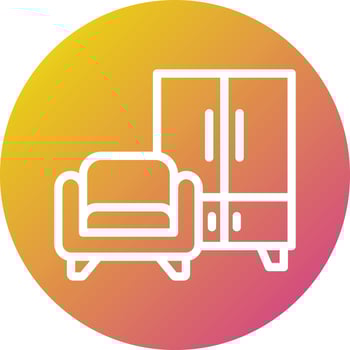 Home Furniture Vector Icon Design Illustration