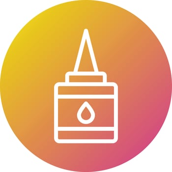 Liquid Glue Vector Icon Design Illustration