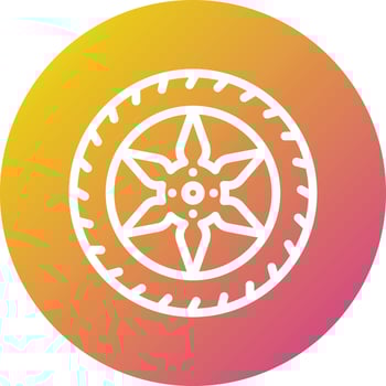 Wheel Vector Icon Design Illustration