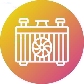 Car radiator Vector Icon Design Illustration