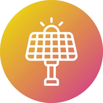 Solar Panel Vector Icon Design Illustration