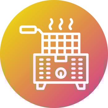 Deep Fryer Vector Icon Design Illustration