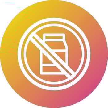 No Milk Vector Icon Design Illustration