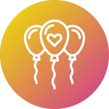 Balloons Vector Icon Design Illustration