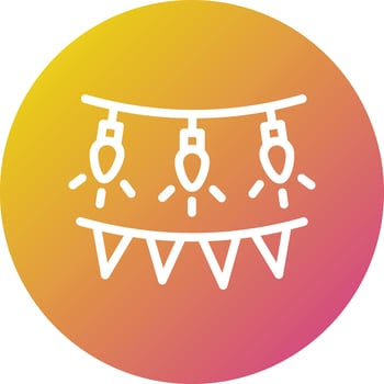 Garland Vector Icon Design Illustration