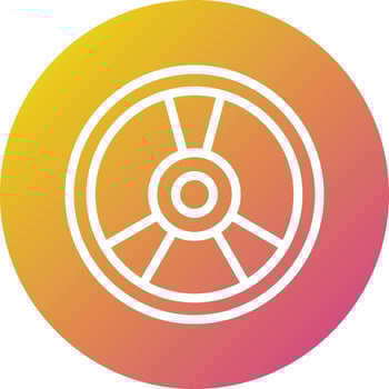 Weight Plate Vector Icon Design Illustration